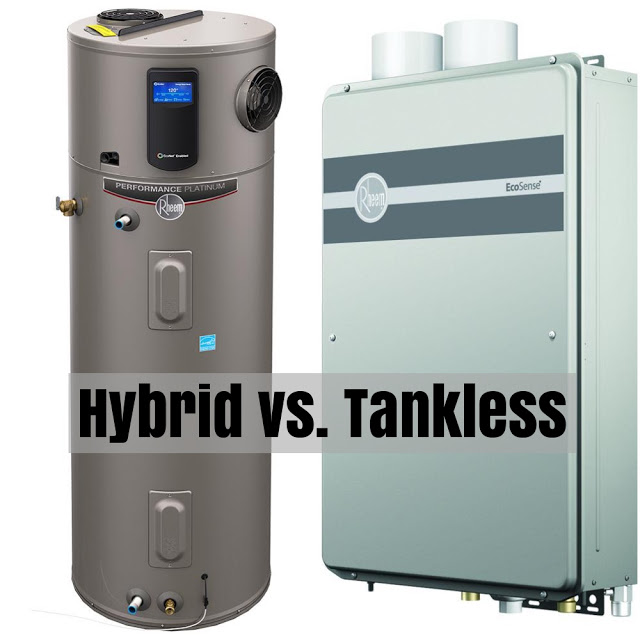 Hybrid Water Heater Versus Tankless Water Heating Installation