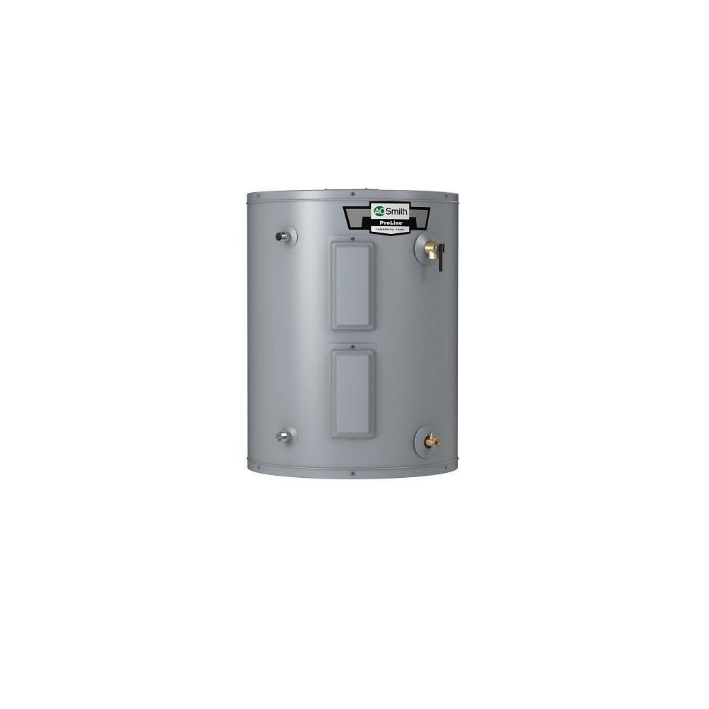 A.O. Smith ProLine lowboy top-connect electric water heater, manufacturer image displayed for ENLB-50W 110