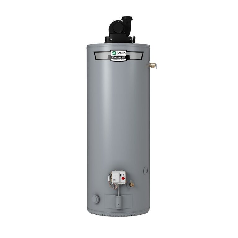 A.O. Smith GPVT-50 201 ProLine XE 50-gallon propane LP power-vent water heater, manufacturer product-family photo