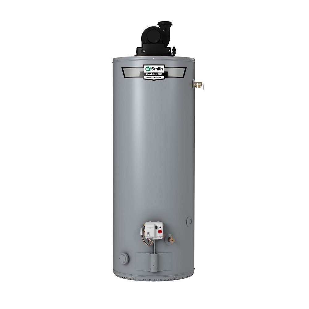 A.O. Smith ProLine XE non-condensing power-vent propane (LP) water heater, official manufacturer image for GPVX-75L 311