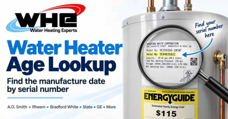 Water Heater Age Lookup by Serial Number